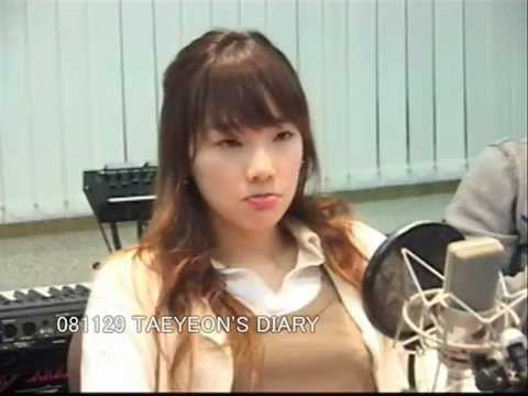 081129 SNSD TAEYEON'S DIARY