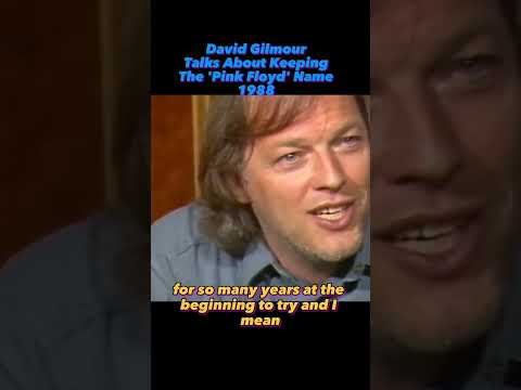 David Gilmour Gets Asked About Keeping The Name 'Pink Floyd' - 1988 - #pinkfloyd #music #shorts