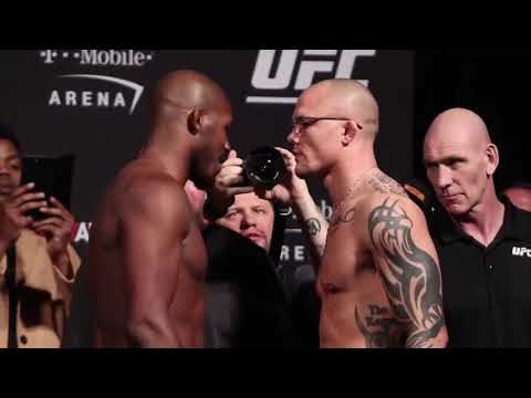 UFC 235 Ceremonial Weigh Ins Jon Jones vs  Anthony Smith Staredown