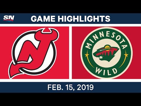 NHL Highlights | Devils vs. Wild - Feb 15, 2019