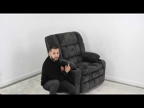 Dual Motor Power Lift Recliner Chair with Lay Flat Full Body Vibration Lumbar Heating Electric Recliner Chair for Elderly Living Room Bedroom(Gray) video review thumbnail