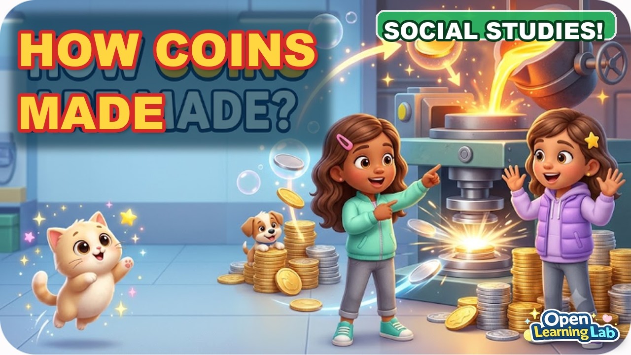 🪙 How Are Coins Made? | Money Explained for Kids