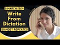 PTE Write From Dictation - MARCH 2024 - Most Repeated