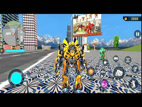 Bumblebee Multiple Transformation Jet Robot Car Game 2020 - Android Gameplay #20