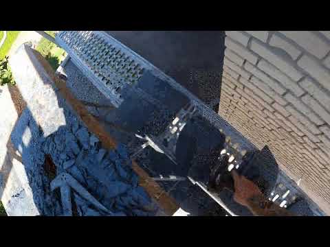 Schiefer Schuppendeckung an Giebel. Teil 2