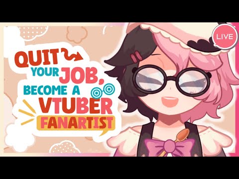 Quit Your Job! Become A VTuber Fanartist! Gameplay Introduction