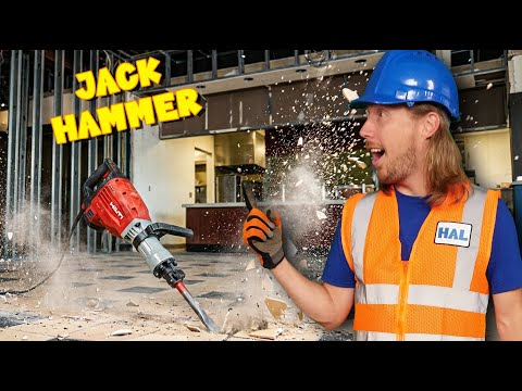Jackhammer Demolition for Kids! 🧡 Breaking Tile & Concrete with Handyman Hal - Kingdom Kids Zone, Sing With Me - Handyman Hal - Music for Kids