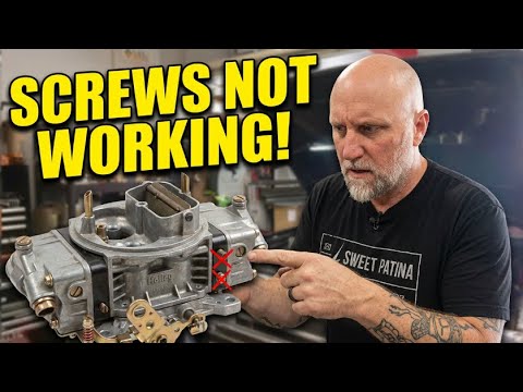 Holley Carburetor TOO RICH at IDLE - Idle Mixture Screws NOT Working!