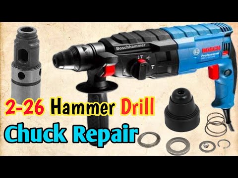 ▶️ How to repair hammer drill machine chuck | 26mm Rotary hammer drill repair🔥🔥