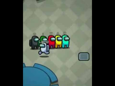 Among us doing Pixar lamp scene funny