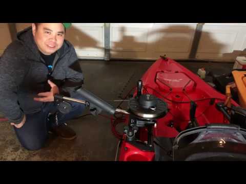 Installing Scotty downrigger on a 2019 Hobie Outback