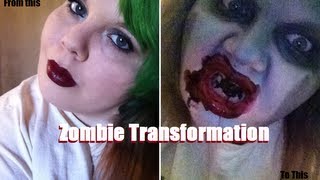 Simple Zombie Transformation (Halloween Look)