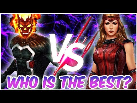 GHOST RIDER  AND SCARLETT WITCH ABX COMPARISON IN SILENCE SEASON  UNIVERSAL HERO DAY ABX (MFF)