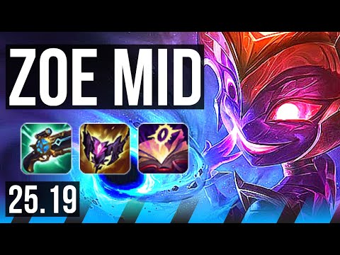 ZOE vs IRELIA (MID) | Quadra, 6 solo kills, Legendary | EUNE Grandmaster | 25.19
