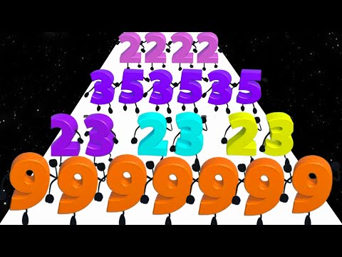 Scale Number Runner (vs) Flag Painters - Level Up Number (Freeplay, Max Level) New Update