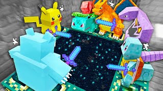 Minecraft But Pokemon Beat The Game For Me