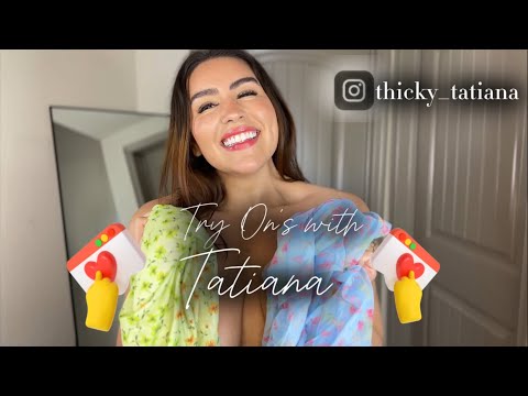 4K TRANSPARENT FLORAL PRINT | TRY-ON HAUL | THICKY TATIANA