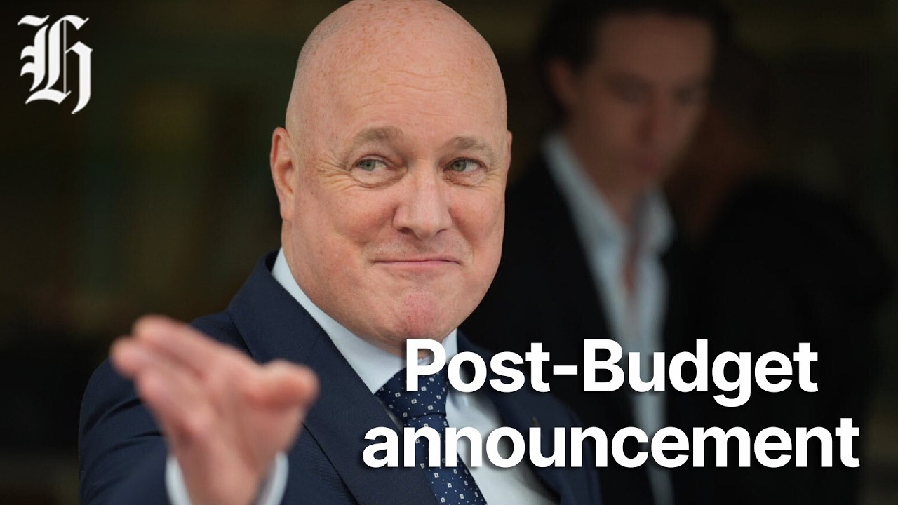 Christopher Luxon and Simeon Brown make post-Budget announcement
