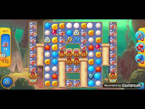 fishdom gameplay / level 6077 / It is like the ads? / thank you