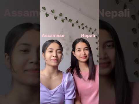 Divided by language united by love ❤️ #viralvideo #languagelearning #assamese #nepali