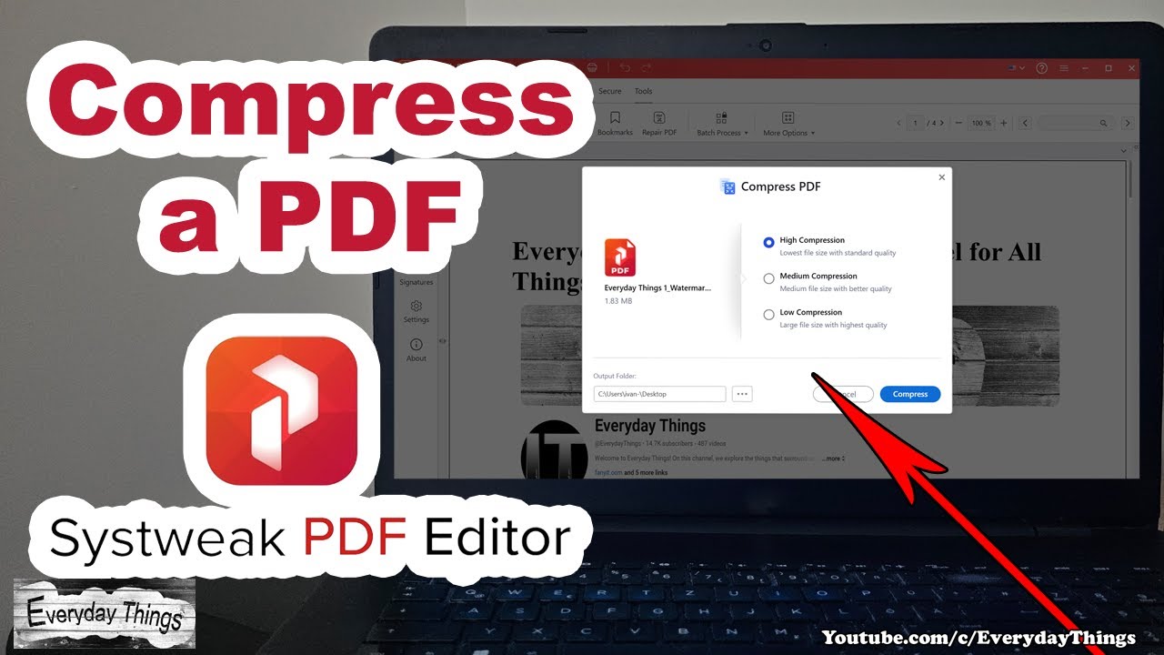 How to Compress a PDF with Systweak PDF Editor