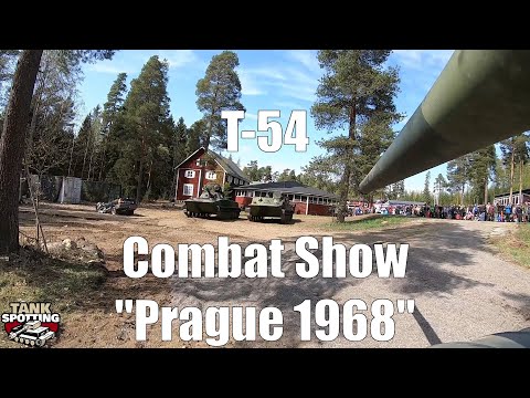 1968 Spring of Prague  T-54 Full Combat Show - Afternoon Show Hull Front Camera - Kevätsawutus 2019
