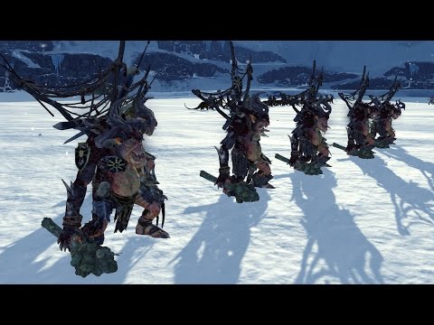 Armoured Chaos Trolls vs Spears and Swords - Total War Warhammer Mechanics