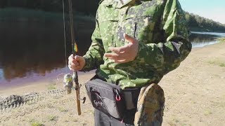 Сумка поясная рыболовная визард pro - графит
