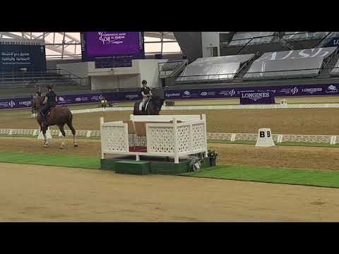 Top riders train in Al Shaqab Indoor arena during Chi Al Shaqab