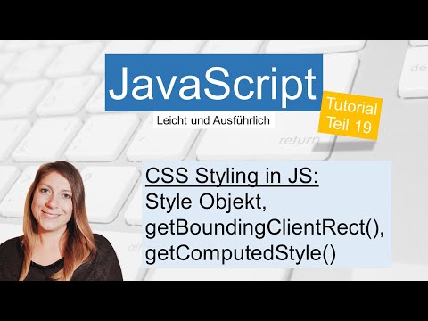 Changing CSS with JavaScript, JavaScript Tutorial German Part 19