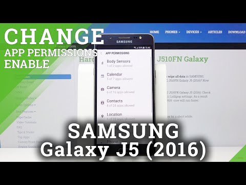 How to Enter App Permissions in SAMSUNG Galaxy J5 2016 – Find Permissions Section