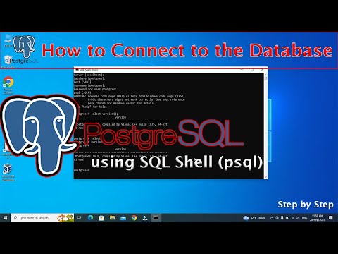 How To Connect To The Database In Postgresql Using Sql Shell Postgresql Sql Shellpostgresqlshell