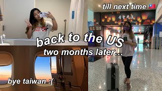 TRAVEL WITH ME back to the US (from taiwan) *CHINA AIRLINES premium economy review* | 跟我回美國吧！台灣再見 🥺