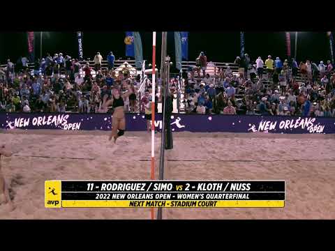 AVP NOLA 2022 | Kloth/Nuss vs. Rodriguez/Simo | Stadium Court | Pro Series