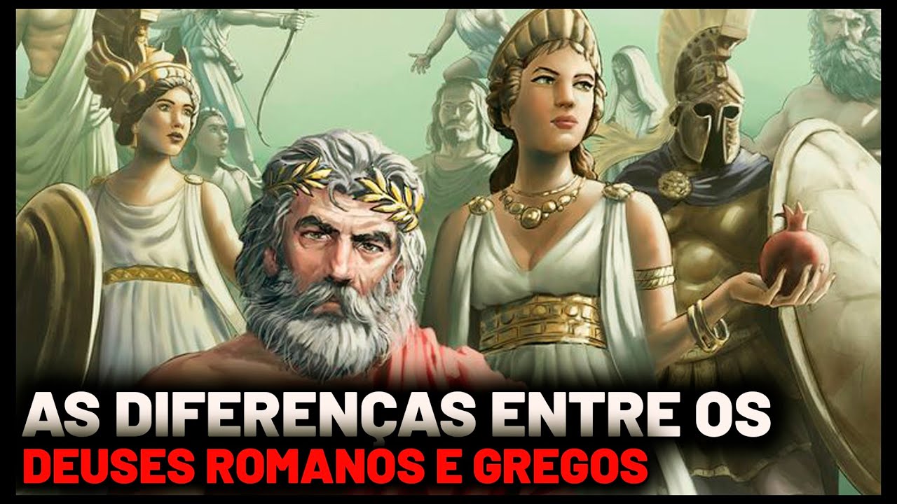 AS DIFERENÇAS E CURIOSIDADES DOS DEUSES GREGOS E ROMANOS