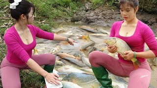 Full Video: Fishing Techniques on Rivers and Lake, Traditional Fishing with Net, Catch a Lot of Fish
