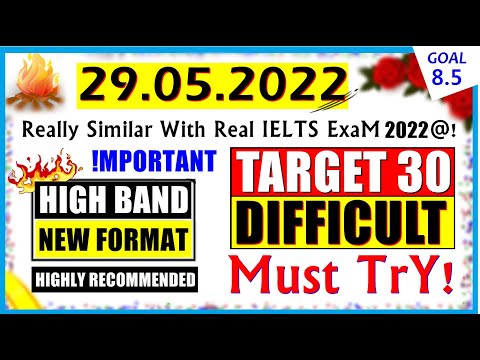 IELTS LISTENING PRACTICE TEST 2022 WITH ANSWERS | 29.05.2022