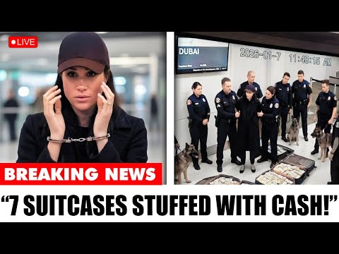 LAX Airport Security **Reveals** Meghan Footage – 7 Suitcases With Cash, K-9 Dogs Alerted