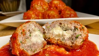 Meatballs Stuffed with Cheese