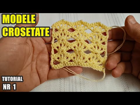 Învățăm să CROȘETĂM MODELE fel de fel - Model nr. 1