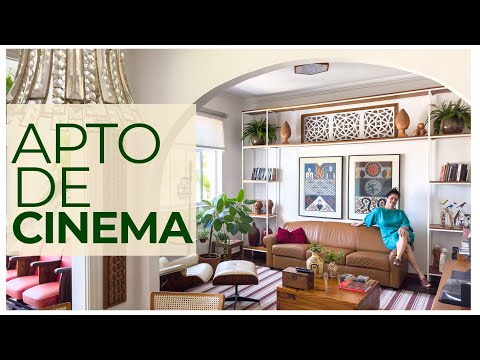 UAU! O VERDADEIRO APTO DE CINEMA! DECOR ACONCHEGANTE COM ARTESANATOS E HISTÓRIAS DO ED. "AQUARIUS"