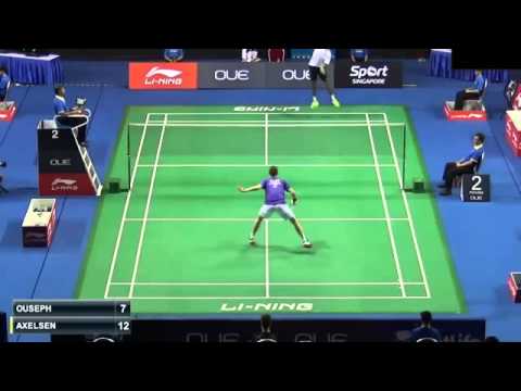 R32 - 2015 OUE Singapore Open - Viktor Axelsen vs Rajiv Ouseph.webm