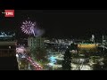 Fireworks over Downtown Spokane to close out the Lilac City Holiday Parade