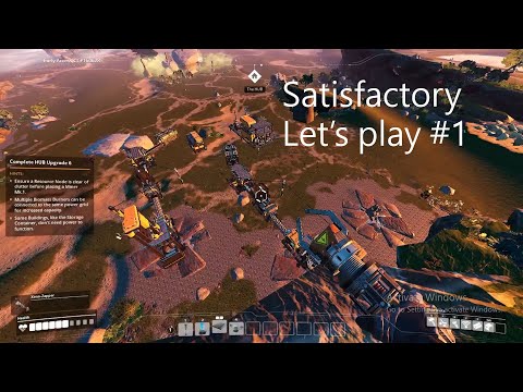 Starting our WORLD harvest in the "SUPAH WORLD" -Satisfactory Let's play #1