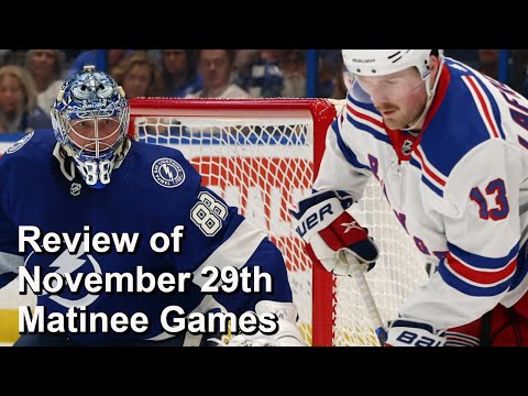Review of Lightning vs Rangers, Canadiens vs Avalanche, Oilers vs Kraken