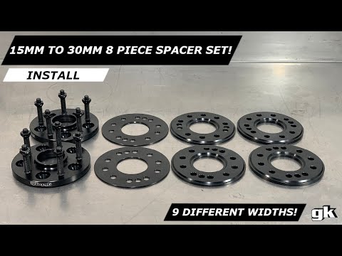 Gktech 15mm to 30mm 8 Piece Spacer Set - Install