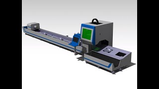 10m iron pipe cnc fiber laser cutting machine 10 meters Tube laser cutting machine