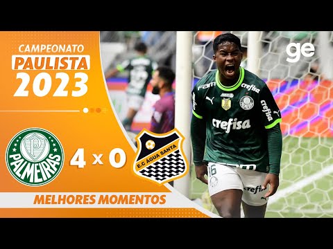 Gols e lances de Palmeiras x Água Santa