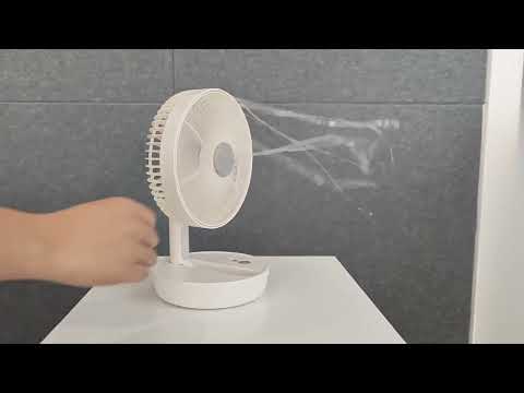 Vídeo de Pacheco Ventilador Sobremesa Inalámbrico y Plegable con Luz Fabrilamp / Abrila