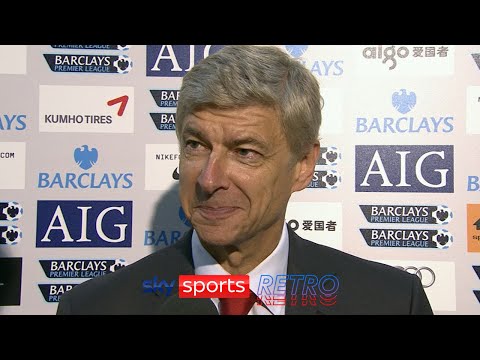 Arsene Wenger after getting sent off for kicking a water bottle at Old Trafford